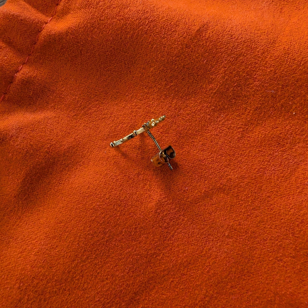 Gold Sagittarius Single Earring - Picture 3 of 6